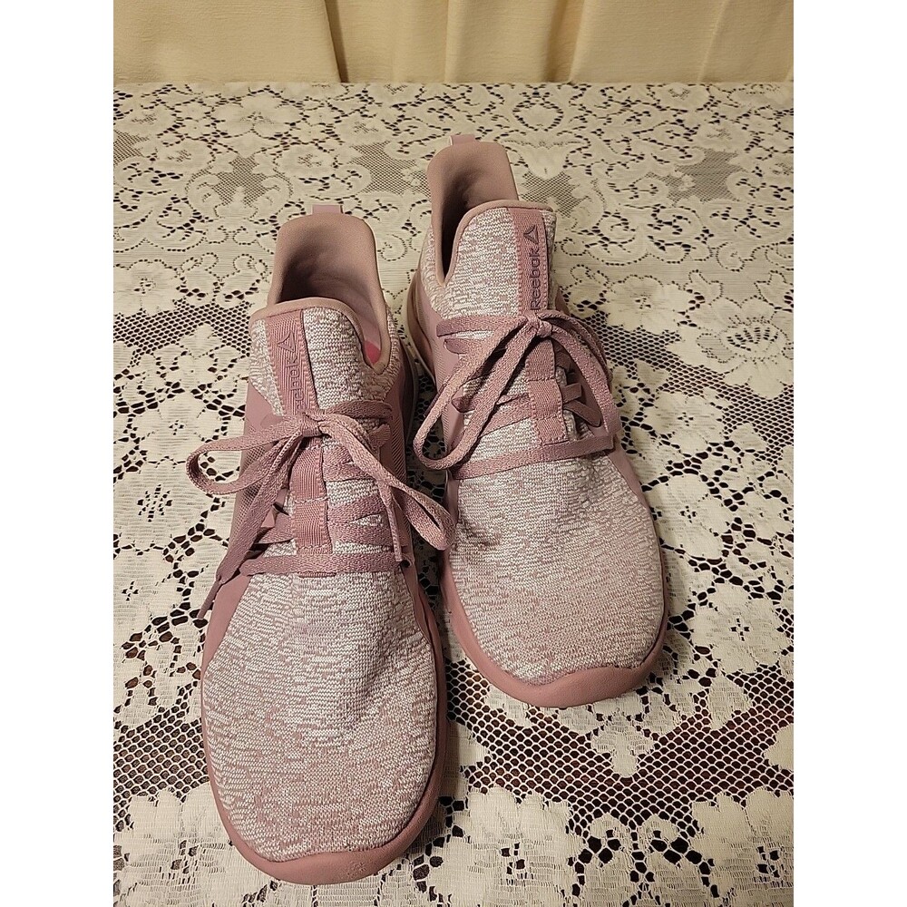 Reebok Print Her 3.0 Lilac Lavender Knit Infused Running Shoes Women's 5